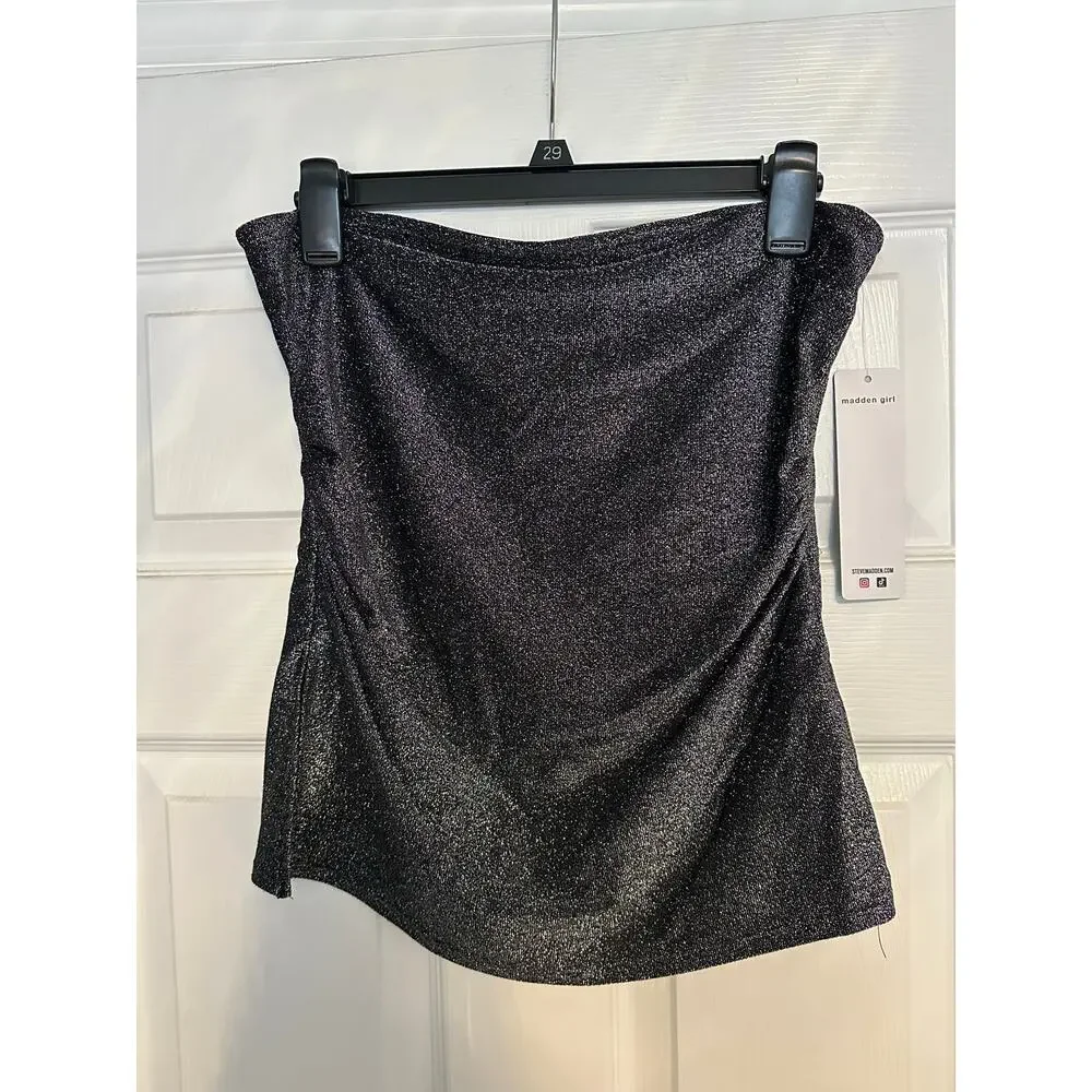 NWT Size L Madden Girl Sparkly Tube Top - Picture 1 of 4